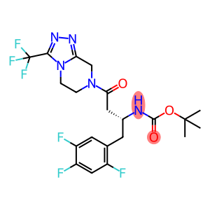 tert-butyl (R)-(4-oxo-4-(3-(trifluoromethyl)-5,6-dihydro-[1,2,4] triazolo[4,3-a]pyrazin-7(8H)-yl)-1-(2,4,5-trifluorophenyl)butan- 2-yl)carbamate