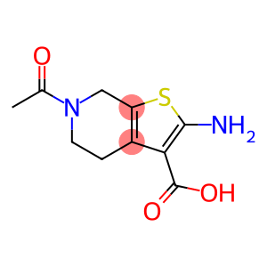 Thieno[2,3-c]pyridine-3-carboxylic acid, 6-acetyl-2-amino-4,5,6,7-tetrahydro- (9CI)