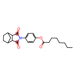 4-(3,5-dioxo-4-azatricyclo[5.2.1.0~2,6~]dec-4-yl)phenyl octanoate