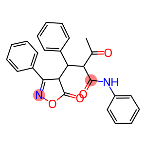 3-oxo-2-[(5-oxo-3-phenyl-4,5-dihydro-4-isoxazolyl)(phenyl)methyl]-N-phenylbutanamide