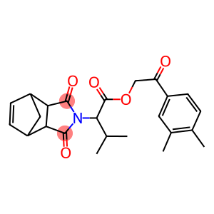 2-(3,4-dimethylphenyl)-2-oxoethyl 2-(3,5-dioxo-4-azatricyclo[5.2.1.0~2,6~]dec-8-en-4-yl)-3-methylbutanoate
