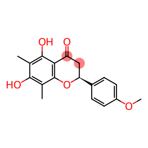 4H-1-Benzopyran-4-one, 2,3-dihydro-5,7-dihydroxy-2-(4-methoxyphenyl)-6,8-dimethyl-, (2S)-