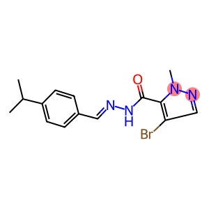 4-bromo-N'-(4-isopropylbenzylidene)-1-methyl-1H-pyrazole-5-carbohydrazide