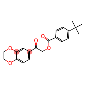 2-(2,3-dihydro-1,4-benzodioxin-6-yl)-2-oxoethyl 4-tert-butylbenzoate