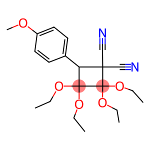 2,2,3,3-tetraethoxy-4-(4-methoxyphenyl)-1,1-cyclobutanedicarbonitrile
