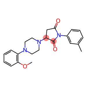 3-[4-(2-methoxyphenyl)piperazin-1-yl]-1-(3-methylphenyl)pyrrolidine-2,5-dione