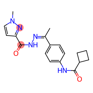 N-(4-{N-[(1-methyl-1H-pyrazol-3-yl)carbonyl]ethanehydrazonoyl}phenyl)cyclobutanecarboxamide
