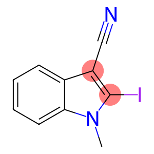 1H-Indole-3-carbonitrile, 2-iodo-1-Methyl-