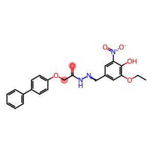 2-([1,1'-biphenyl]-4-yloxy)-N'-{3-ethoxy-4-hydroxy-5-nitrobenzylidene}acetohydrazide