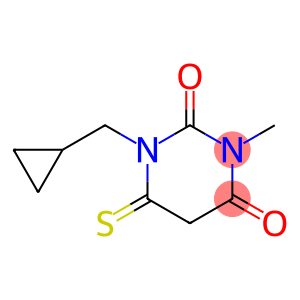 2,4(1H,3H)-Pyrimidinedione,  1-(cyclopropylmethyl)dihydro-3-methyl-6-thioxo-