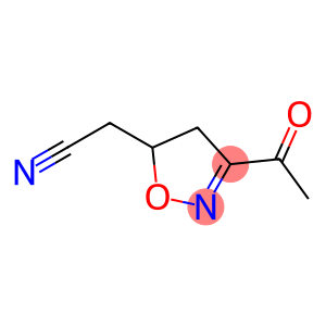 5-Isoxazoleacetonitrile, 3-acetyl-4,5-dihydro- (9CI)