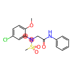 2-[5-chloro-2-methoxy(methylsulfonyl)anilino]-N-phenylacetamide