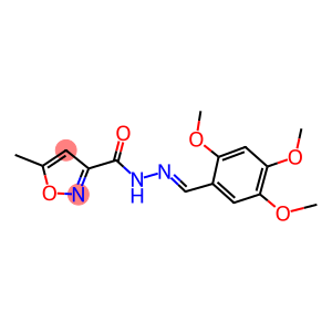5-methyl-N'-(2,4,5-trimethoxybenzylidene)-3-isoxazolecarbohydrazide