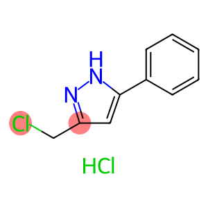 5-(chloromethyl)-3-phenyl-1H-pyrazole hydrochloride