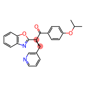 2-Propen-1-one, 2-(2-benzoxazolyl)-1-[4-(1-methylethoxy)phenyl]-3-(3-pyridinyl)-