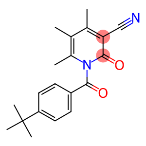 1-(4-tert-butylbenzoyl)-4,5,6-trimethyl-2-oxo-1,2-dihydro-3-pyridinecarbonitrile