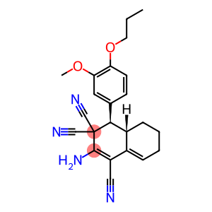 2-amino-4-(3-methoxy-4-propoxyphenyl)-4a,5,6,7-tetrahydro-1,3,3(4H)-naphthalenetricarbonitrile