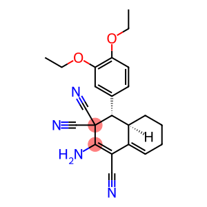 1,3,3(4H)-Naphthalenetricarbonitrile, 2-amino-4-(3,4-diethoxyphenyl)-4a,5,6,7-tetrahydro-, (4S,4aR)-