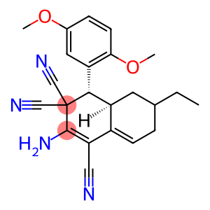 2-amino-4-(2,5-dimethoxyphenyl)-6-ethyl-4a,5,6,7-tetrahydro-1,3,3(4H)-naphthalenetricarbonitrile