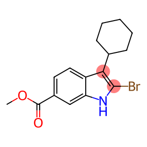 3-环己基-2-溴-1H-吲哚-6-羧酸甲酯