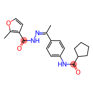 N-{4-[N-(2-methyl-3-furoyl)ethanehydrazonoyl]phenyl}cyclopentanecarboxamide