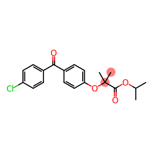 丙酸,2-(4-(4-氯苯甲酰)苯氧基)-2-甲基-,乙酯
