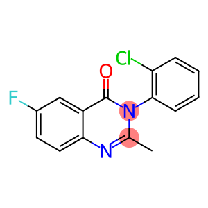 3-(2-氯苯基)-6-氟-2-甲基喹唑啉-4(3H)-酮