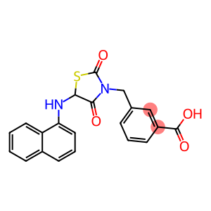 3-{[5-(1-naphthylamino)-2,4-dioxo-1,3-thiazolidin-3-yl]methyl}benzoic acid