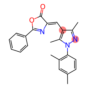 4-{[1-(2,4-dimethylphenyl)-3,5-dimethyl-1H-pyrazol-4-yl]methylene}-2-phenyl-1,3-oxazol-5(4H)-one