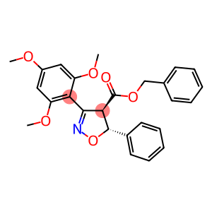 benzyl 5-phenyl-3-(2,4,6-trimethoxyphenyl)-4,5-dihydro-4-isoxazolecarboxylate