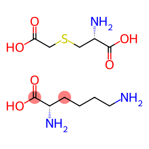 (2R)-2-amino-3-(carboxymethylsulfanyl)propanoic acid,(2S)-2,6-diaminohexanoic acid