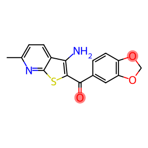 (3-amino-6-methylthieno[2,3-b]pyridin-2-yl)(1,3-benzodioxol-5-yl)methanone