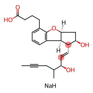 sodium:4-[(1R,2R,3aS,8bS)-2-hydroxy-1-[(E,3S)-3-hydroxy-4-methyloct-1-en-6-ynyl]-2,3,3a,8b-tetrahydro-1H-cyclopenta[b][1]benzofuran-5-yl]butanoate