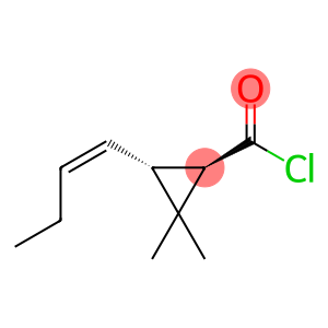 Cyclopropanecarbonyl chloride, 3-(1Z)-1-butenyl-2,2-dimethyl-, (1R,3R)- (9CI)