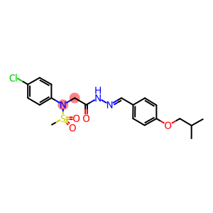 N-(4-chlorophenyl)-N-{2-[2-(4-isobutoxybenzylidene)hydrazino]-2-oxoethyl}methanesulfonamide