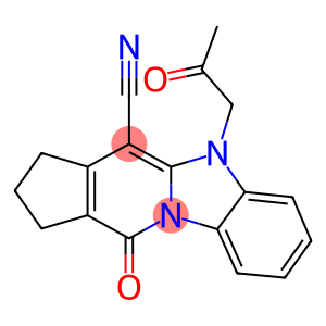 11-oxo-5-(2-oxopropyl)-2,3,5,11-tetrahydro-1H-cyclopenta[4,5]pyrido[1,2-a]benzimidazole-4-carbonitrile