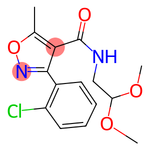 3-(2-chlorophenyl)-N-(2,2-dimethoxyethyl)-5-methyl-4-isoxazolecarboxamide