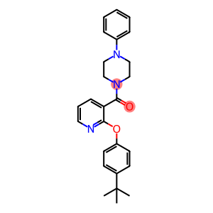 2-(4-(TERT-BUTYL)PHENOXY)(3-PYRIDYL) 4-PHENYLPIPERAZINYL KETONE
