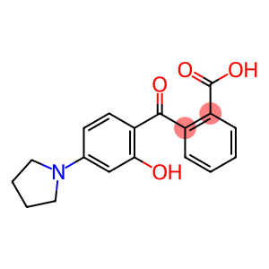 2-[2-Hydroxy-4-(1-pyrrolidinyl)benzoyl]benzoic acid