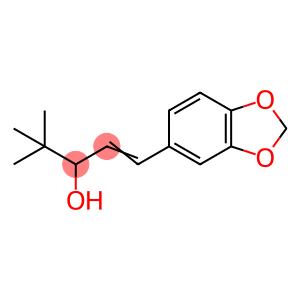 1-(1,3-benzodioxol-5-yl)-4,4-dimethylpent-1-en-3-ol