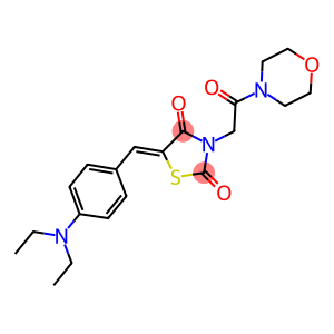 5-[4-(diethylamino)benzylidene]-3-[2-(4-morpholinyl)-2-oxoethyl]-1,3-thiazolidine-2,4-dione