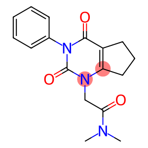 N,N-Dimethyl-2,3,4,5,6,7-hexahydro-2,4-dioxo-3-phenyl-1H-cyclopentapyrimidine-1-acetamide