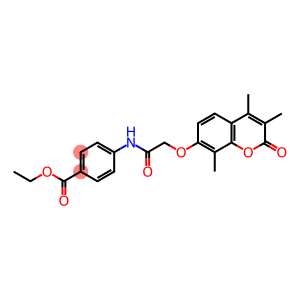 ethyl 4-({[(3,4,8-trimethyl-2-oxo-2H-chromen-7-yl)oxy]acetyl}amino)benzoate