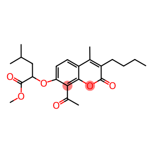 methyl 2-[(8-acetyl-3-butyl-4-methyl-2-oxo-2H-chromen-7-yl)oxy]-4-methylpentanoate