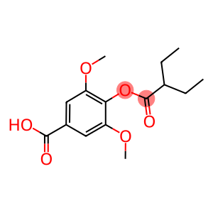 4-[(2-ethylbutanoyl)oxy]-3,5-dimethoxybenzoic acid