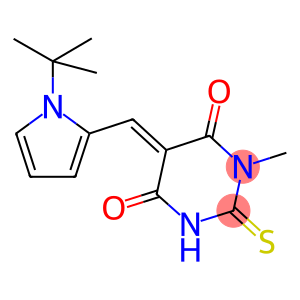 5-[(1-tert-butyl-1H-pyrrol-2-yl)methylene]-1-methyl-2-thioxodihydropyrimidine-4,6(1H,5H)-dione
