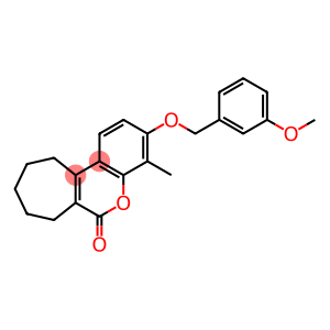 Benzo[b]cyclohepta[d]pyran-6(7H)-one, 8,9,10,11-tetrahydro-3-[(3-methoxyphenyl)methoxy]-4-methyl-
