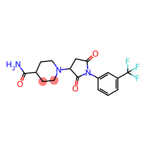 1-{2,5-dioxo-1-[3-(trifluoromethyl)phenyl]pyrrolidin-3-yl}piperidine-4-carboxamide