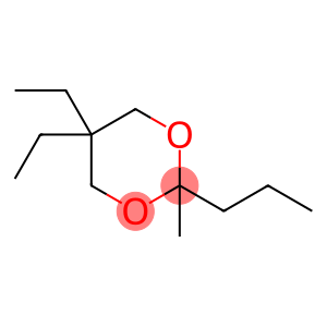 1,3-Dioxane,5,5-diethyl-2-methyl-2-propyl-(9CI)
