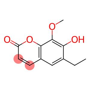 2H-1-Benzopyran-2-one, 6-ethyl-7-hydroxy-8-methoxy- (9CI)